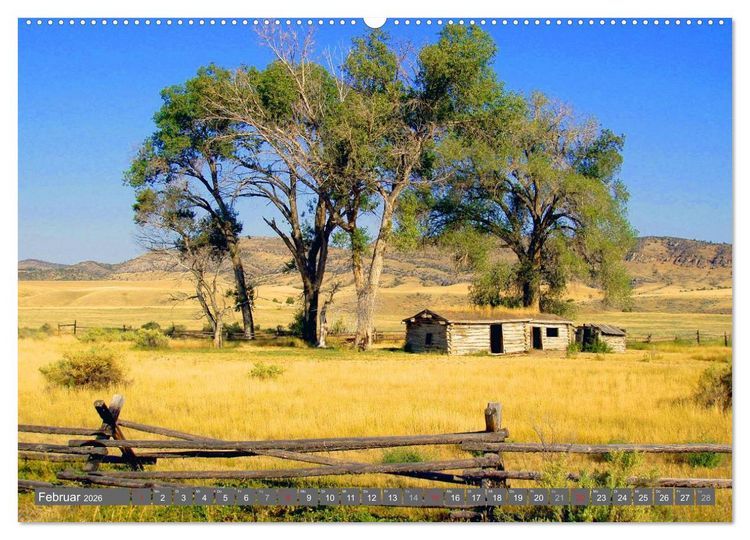 Produktbild: Wyoming &bull; Impressionen (hochwertiger Premium Wandkalender 2026 DIN A2 quer), Kunstdruck in Hochglanz