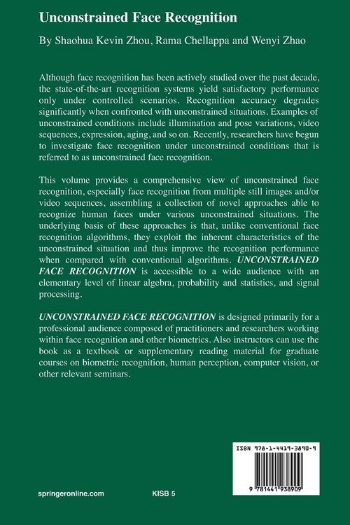 Produktbild: Unconstrained Face Recognition