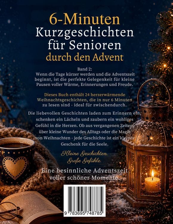 Produktbild: 6-Minuten Kurzgeschichten f&uuml;r Senioren durch den Advent