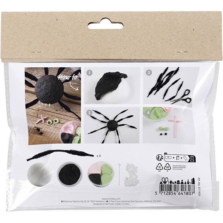 Produktbild: Creativ Company DIY Sets Modellieren Mini Kreativ Set Modellieren, Spinnen, Kreativ Box