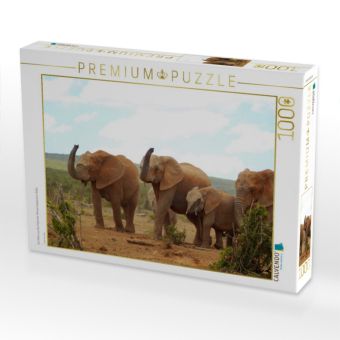 Produktbild: CALVENDO Puzzle Ein Motiv aus dem Kalender African Elephants in Addo | 1000 Teile Lege-Gr&ouml;&szlig;e 64x48cm Foto-Puzzle f&uuml;r gl&uuml;ckliche Stunden