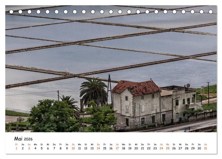 Produktbild: Dalmatiens S&uuml;den, Peljesac und Korcula (Tischkalender 2026 DIN A5 quer), CALVENDO Monatskalender