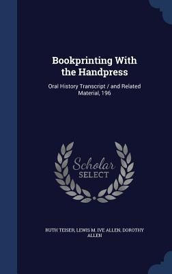 Produktbild: Bookprinting With the Handpress