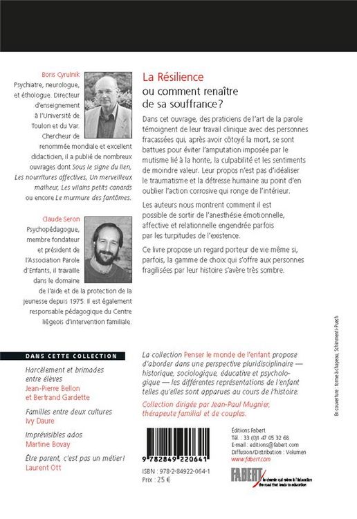 Produktbild: La r&eacute;silience ou Comment rena&icirc;tre de sa souffrance