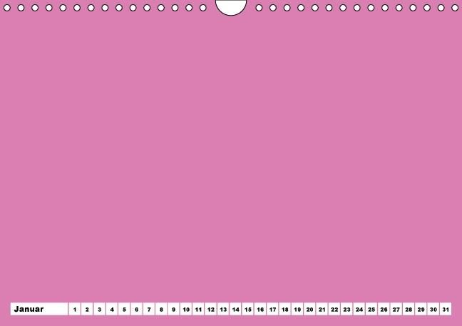Produktbild: Bunter Bastelkalender f&uuml;r M&auml;dchen (Wandkalender immerw&auml;hrend DIN A4 quer)