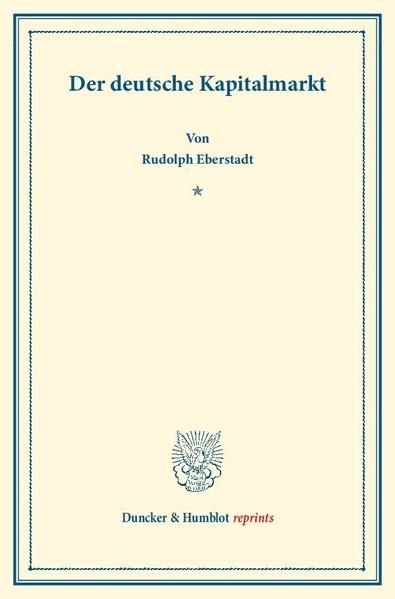 Produktbild: Der deutsche Kapitalmarkt.