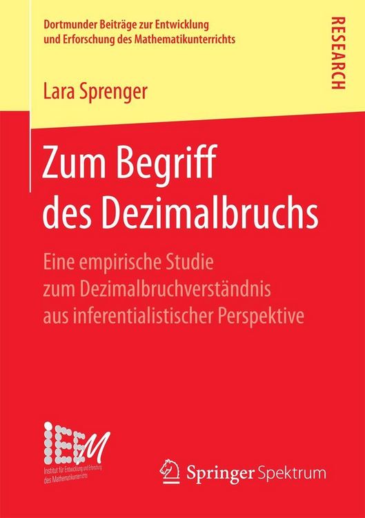 Produktbild: Zum Begriff des Dezimalbruchs