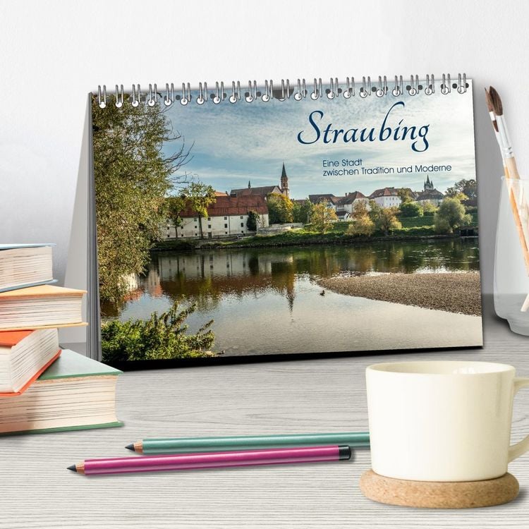 Produktbild: Straubing, eine Stadt zwischen Tradition und Moderne (Tischkalender 2026 DIN A5 quer), CALVENDO Monatskalender