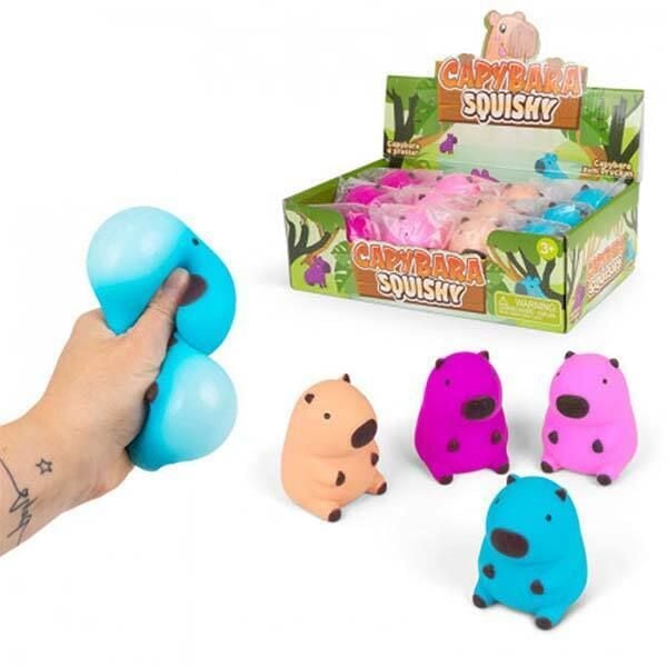 Produktbild: Squeezy Capybara, 8 cm, 4-fach sort.