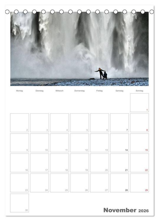 Produktbild: Faszination Island - Landschaftskalender mit Tagesplaner 2026 / Planer (Tischkalender 2026 DIN A5 hoch), CALVENDO Monatskalender