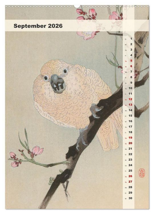 Produktbild: Ohara Koson - Gefiederte Sch&ouml;nheiten (Wandkalender 2026 DIN A2 hoch), CALVENDO Monatskalender