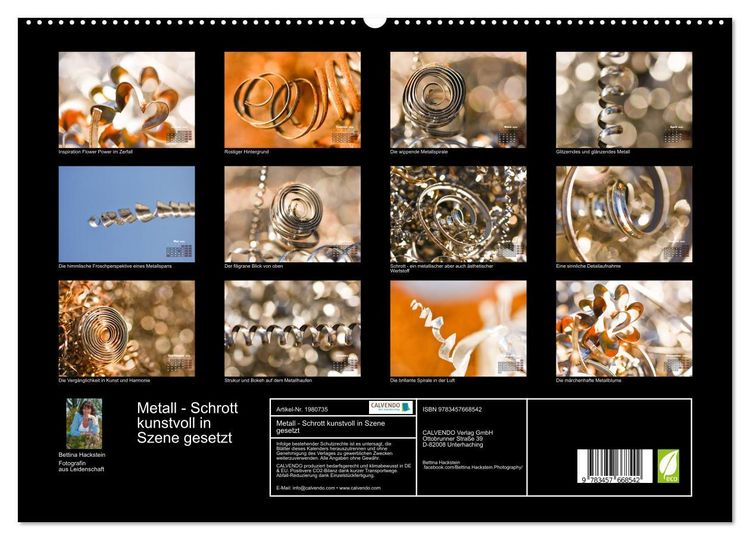 Produktbild: Metall - Schrott kunstvoll in Szene gesetzt (hochwertiger Premium Wandkalender 2026 DIN A2 quer), Kunstdruck in Hochglanz