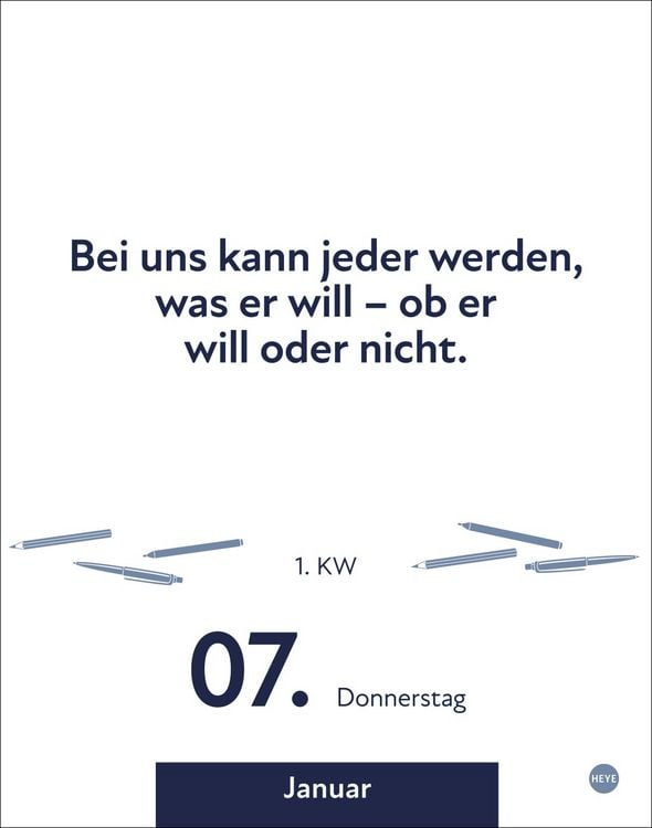 Produktbild: Die besten Spr&uuml;che f&uuml;r lange B&uuml;rotage Tagesabrei&szlig;kalender 2027