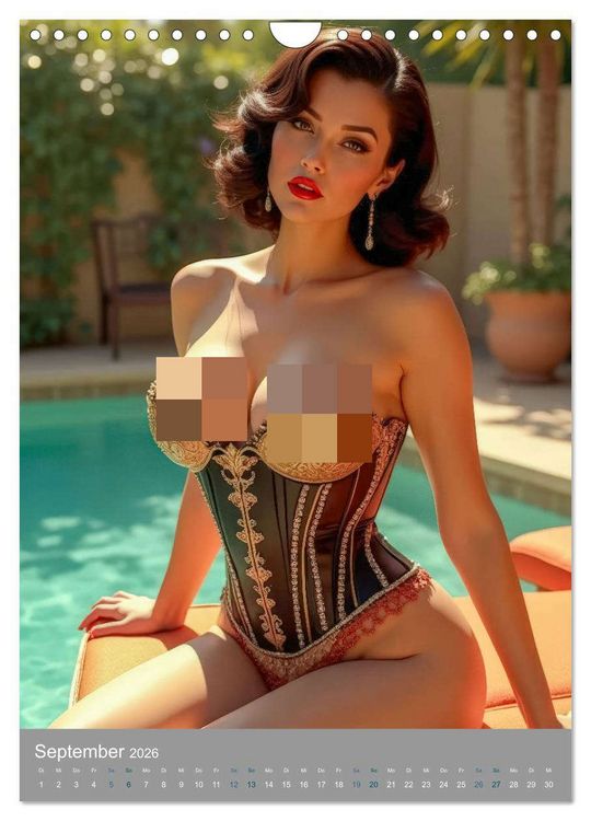 Produktbild: Pinup-Diven (Wandkalender 2026 DIN A4 hoch), CALVENDO Monatskalender