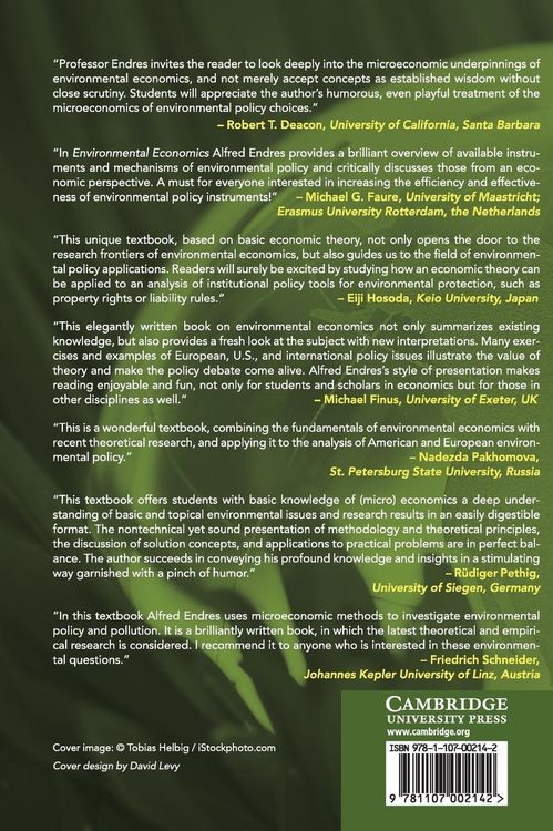 Produktbild: Environmental Economics