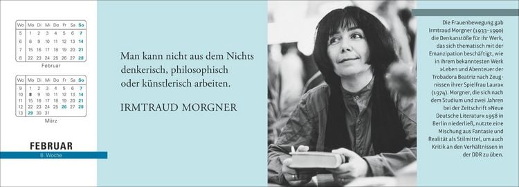 Produktbild: Der literarische Premium-Tischplaner 2027 - Wochenkalender mit Zitaten und Biografien ausgew&auml;hlter Autorinnen und Autoren