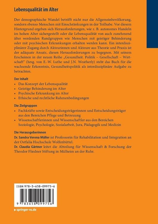 Produktbild: Lebensqualit&auml;t im Alter