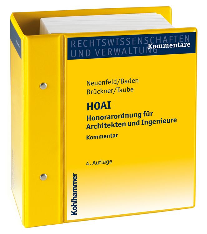 Produktbild: Honorarordnung f&uuml;r Architekten und Ingenieure - HOAI