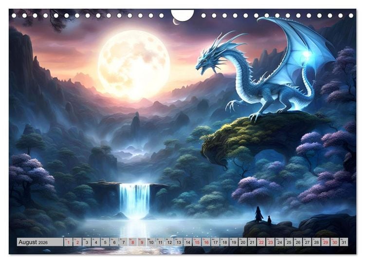 Produktbild: Mondzauberschein (Wandkalender 2026 DIN A4 quer), CALVENDO Monatskalender