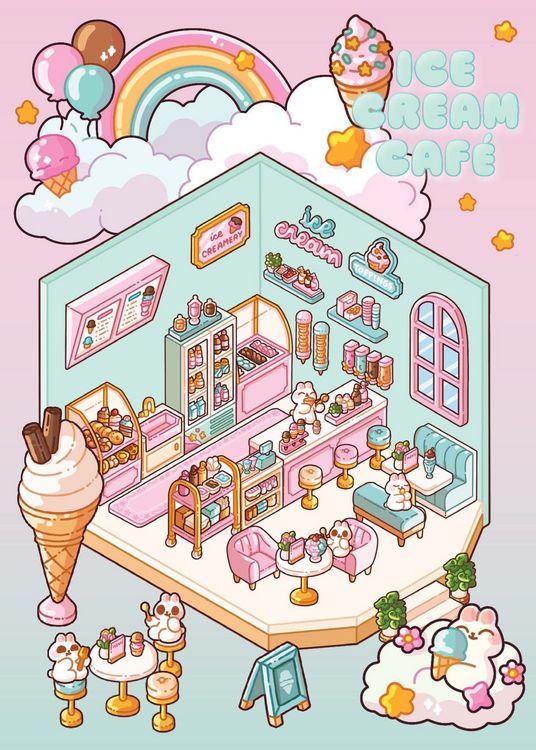 Produktbild: Ice Cream Caf&eacute;: Cute &lsquo;n&rsquo; Cozy Mini Puzzle