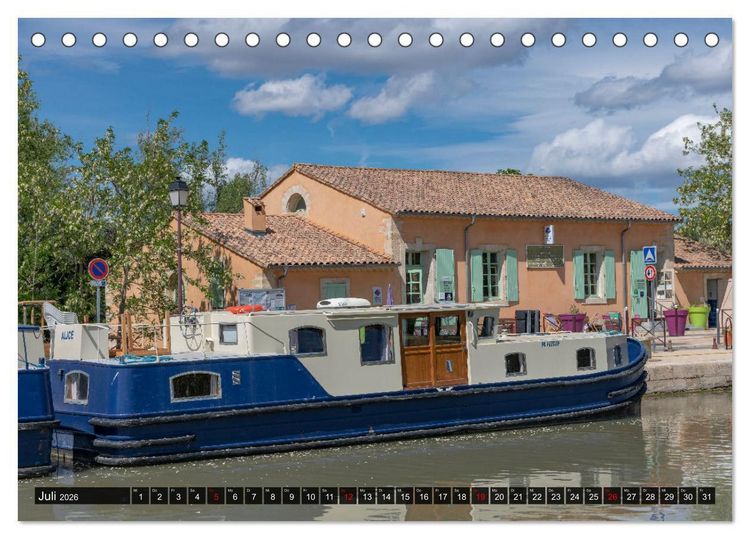 Produktbild: Der K&ouml;nigliche Kanal. Die Wasserstra&szlig;e im Languedoc (Tischkalender 2026 DIN A5 quer), CALVENDO Monatskalender