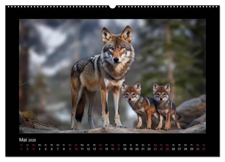 Produktbild: Geheimnisvolle Wildnis Deutschlands (Wandkalender 2026 DIN A2 quer), CALVENDO Monatskalender