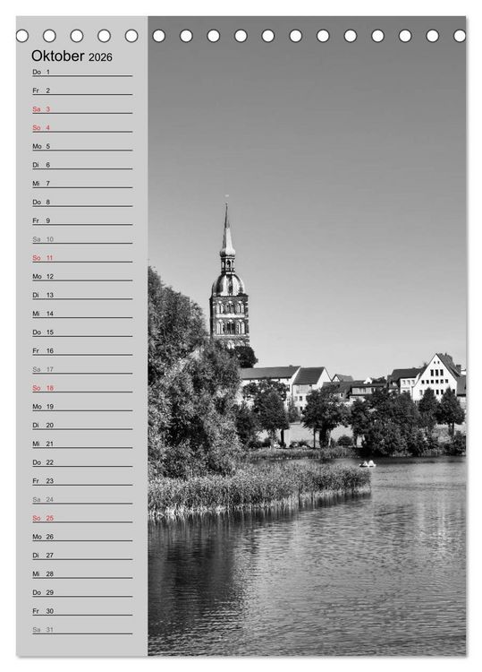Produktbild: Stralsund. Ein Hauch l&auml;ngst vergangener Zeiten (Tischkalender 2026 DIN A5 hoch), CALVENDO Monatskalender