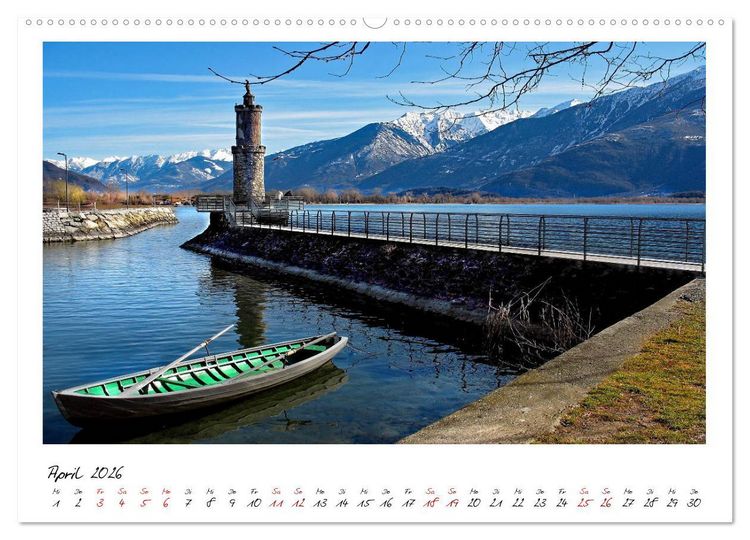 Produktbild: Der sch&ouml;ne Norden des Lago di Como (Wandkalender 2026 DIN A2 quer), CALVENDO Monatskalender
