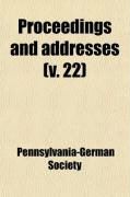 Produktbild: Proceedings and Addresses (Volume 22)