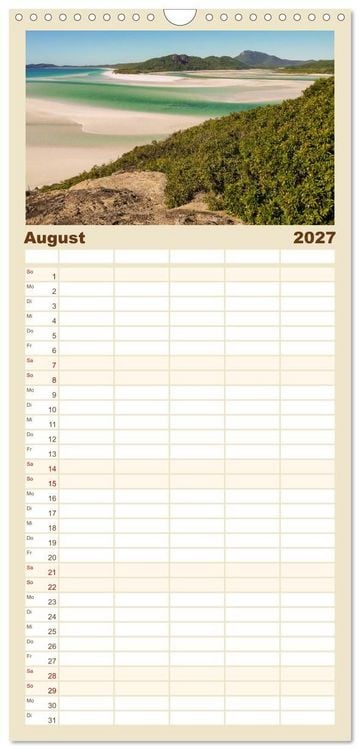 Produktbild: Familienplaner 2027 - Australien - Der vielseitige Osten mit 5 Spalten (Wandkalender, 21 x 45 cm) CALVENDO