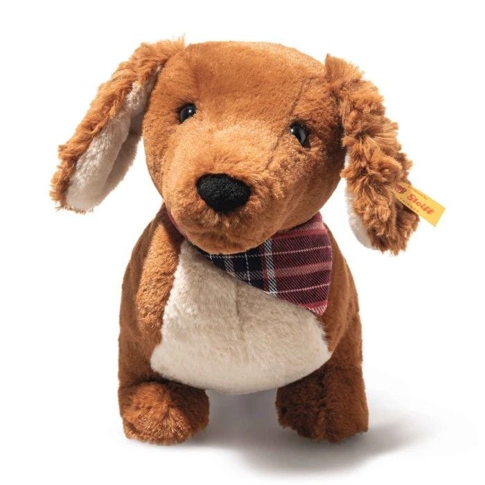 Produktbild: Steiff 078392 - Dackel Waldi, stehend, hellbraun, Pl&uuml;sch, 30 cm