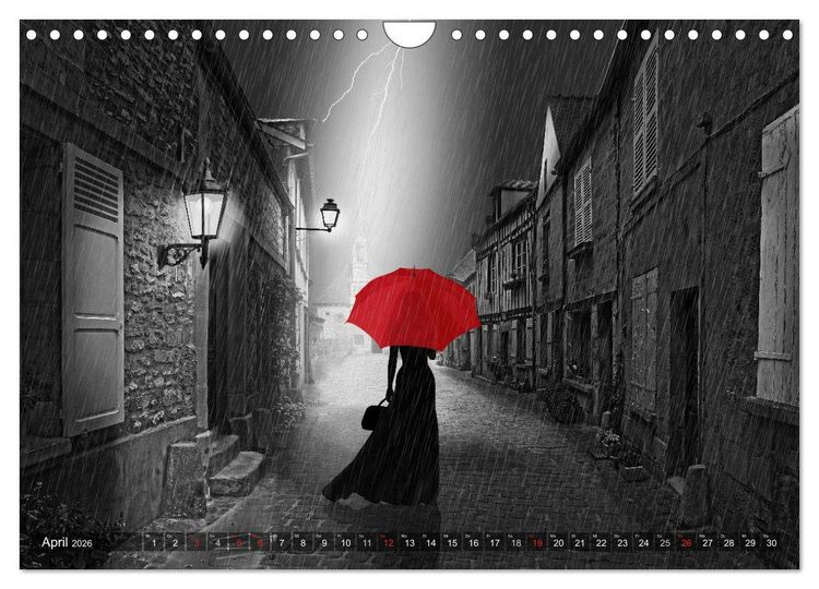 Produktbild: Rot wie die Liebe by Mausopardia (Wandkalender 2026 DIN A4 quer), CALVENDO Monatskalender