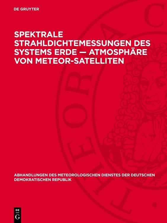 Produktbild: Spektrale Strahldichtemessungen des Systems Erde &mdash; Atmosph&auml;re von Meteor-Satellıten
