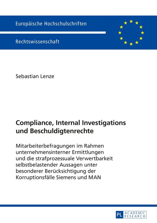 Produktbild: Compliance, Internal Investigations und Beschuldigtenrechte