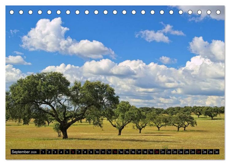 Produktbild: Extremadura - Unbekanntes Spanien (Tischkalender 2026 DIN A5 quer), CALVENDO Monatskalender