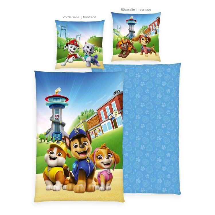 Produktbild: Klaus Hering 4432650050 - Paw Patrol Bettw&auml;sche, Paw Patrol, 80x80+135x200 cm