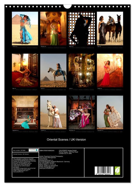 Produktbild: Oriental Scenes / UK-Version (Wall Calendar 2026 DIN A3 portrait), CALVENDO 12 Month Wall Calendar