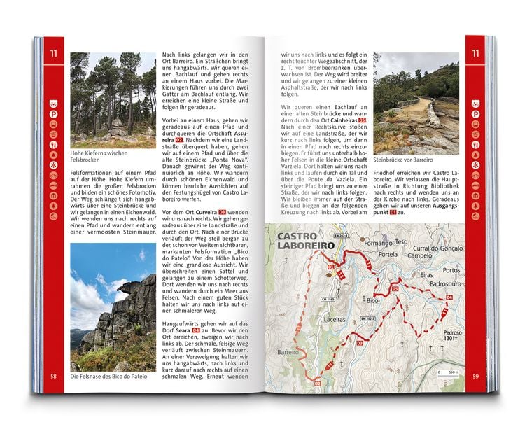 Produktbild: KOMPASS Wanderführer Portugal Nord, 55 Touren mit Extra-Tourenkarte