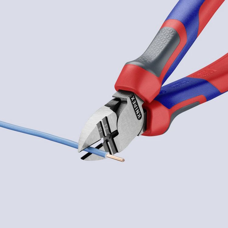 Produktbild: Knipex 14 22 160 Werkstatt Abisolier-Seitenschneider mit Facette 160mm