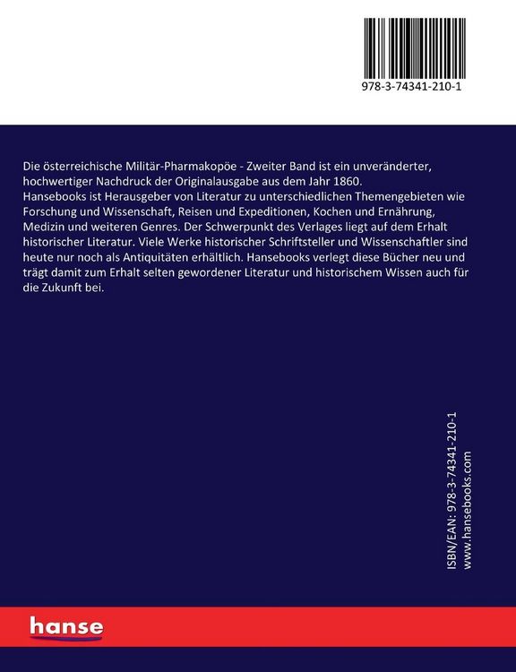 Produktbild: Die &ouml;sterreichische Milit&auml;r-Pharmakop&ouml;e