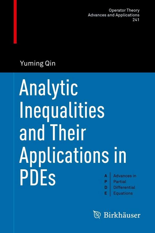 Produktbild: Analytic Inequalities and Their Applications in PDEs