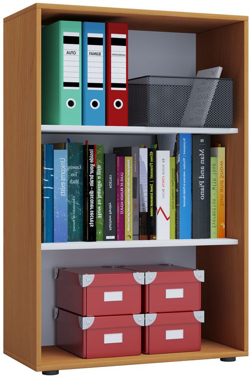 Produktbild: Holz B&uuml;ro Regal B&uuml;cher Ordner Aktenregal Lona 3f