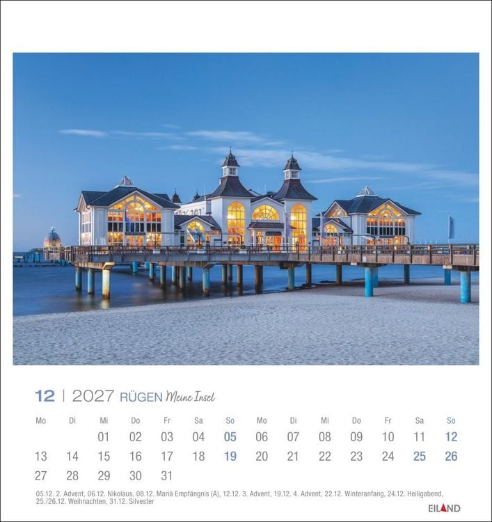 Produktbild: R&uuml;gen Postkartenkalender 2027 - Meine Insel