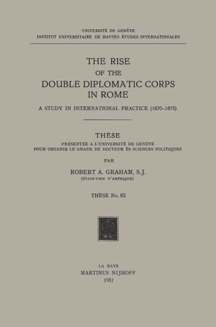 Produktbild: The Rise of the Double Diplomatic Corps in Rome
