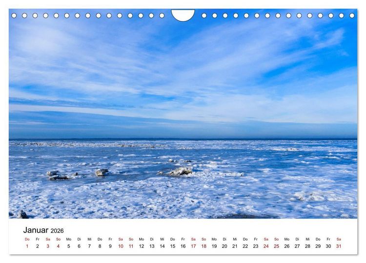 Produktbild: Ostfriesland - Ein Jahr in Bildern (Wandkalender 2026 DIN A4 quer), CALVENDO Monatskalender