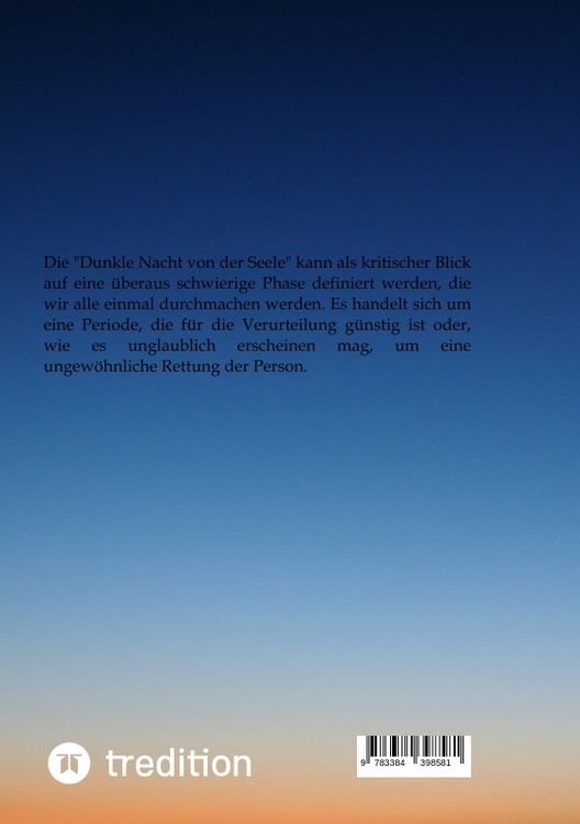 Produktbild: Die Dunkle Nacht von der Seele