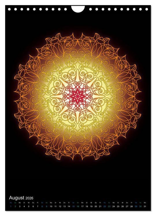 Produktbild: Mandala-Kalender 2026 (Wandkalender 2026 DIN A4 hoch), CALVENDO Monatskalender