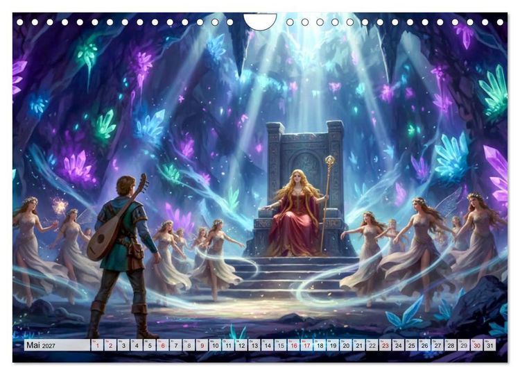 Produktbild: Deutsche Sagen - Helden, D&auml;monen, Mythen (Wandkalender 2027 DIN A4 quer), CALVENDO Monatskalender