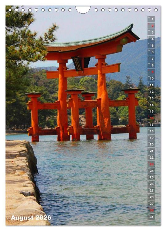 Produktbild: Faszinierendes Japan 2026 (Wandkalender 2026 DIN A4 hoch), CALVENDO Monatskalender