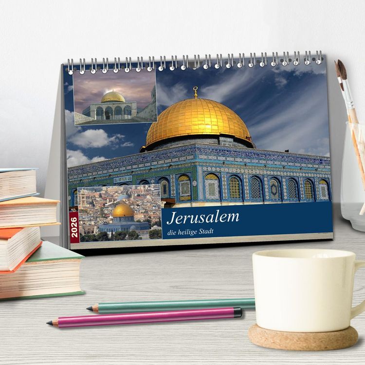 Produktbild: Jerusalem, die heilige Stadt (Tischkalender 2026 DIN A5 quer), CALVENDO Monatskalender